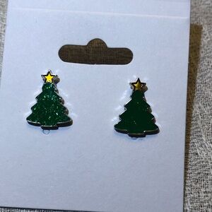 Christmas tree earrings
